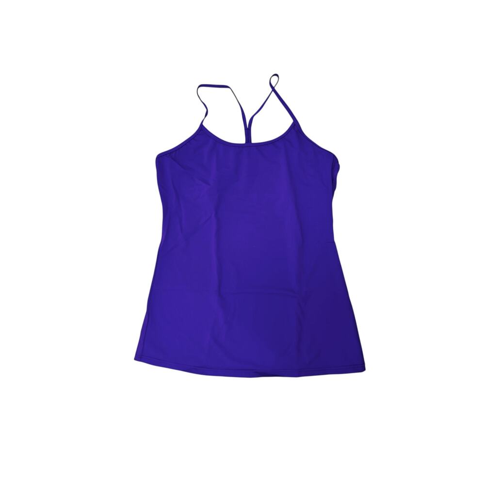 Racerback Tank Top Dance Camisole Lined Grape Purple Adult Large Thin Strap